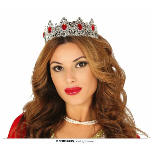 Princess Metal Silver Crown - Adult One Size
