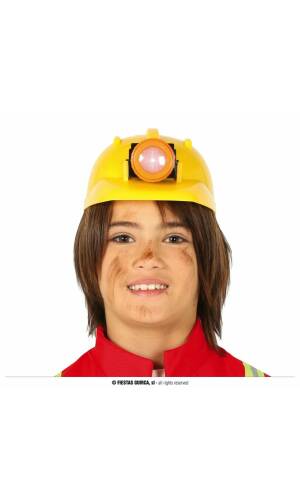Construction Helmet With Light - Child One Size