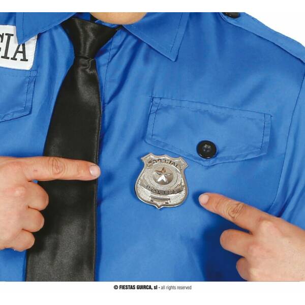 Metal Police Badge - 6cm