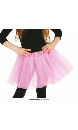 Pink Tutu With Glitter 30cm