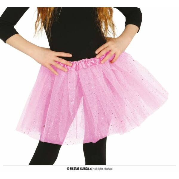 Pink Tutu With Glitter 30cm