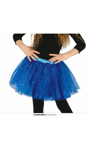 Dark Blue Tutu With Glitter 30cm