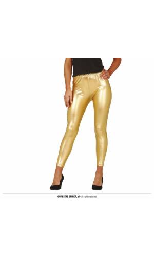 Gold Metallic Leggings - Adult One Size