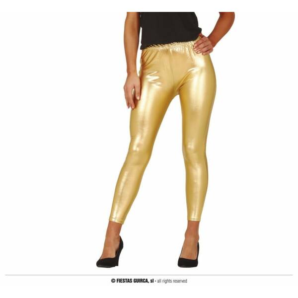 Gold Metallic Leggings - Adult One Size