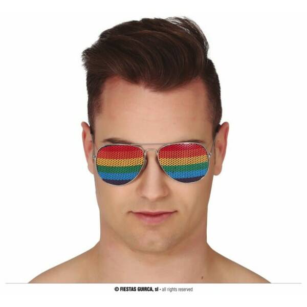 Pride Rainbow Aviator Glasses - Adult One Size