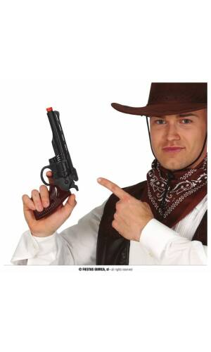 Black Cowboy Gun - 30cm