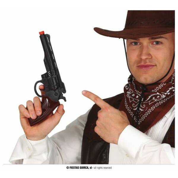 Black Cowboy Gun - 30cm
