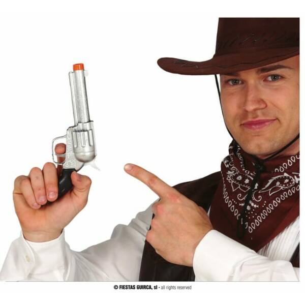Cowboy Gun Silver - 24cm