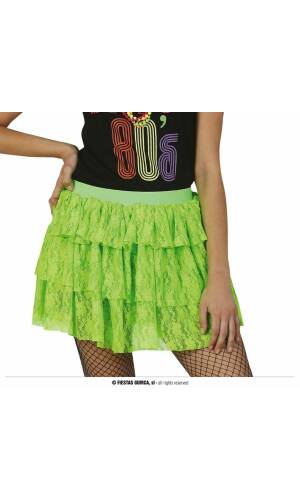 Neon Green 80's Skirt - Adult One Size