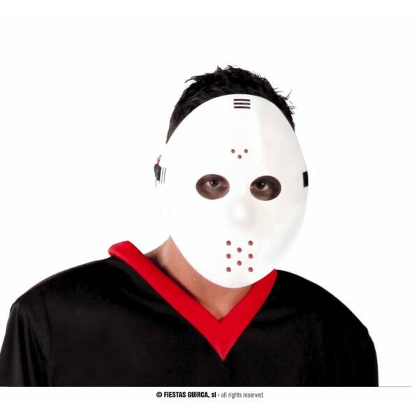 White Hockey Jason PVC Mask Adult One Size Once Upon A Time Party