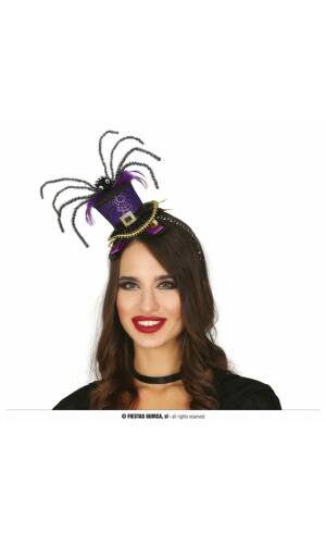 Purple Halloween Spider Mini Hat