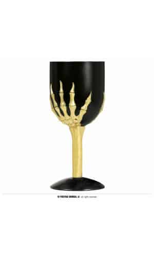Halloween Wine Skeleton Glass - 18cm