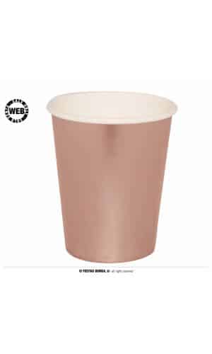 Rose Gold Cups 240ml - 6pk
