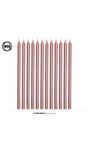 Rose Gold Candles (13cm) - 12pk
