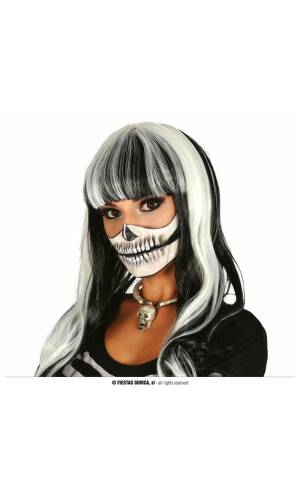 Black & White Bob Wig - Adult One Size