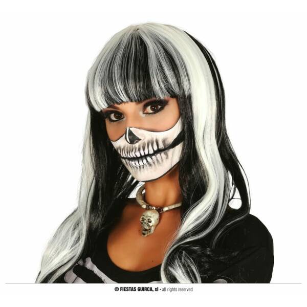 Black & White Bob Wig - Adult One Size