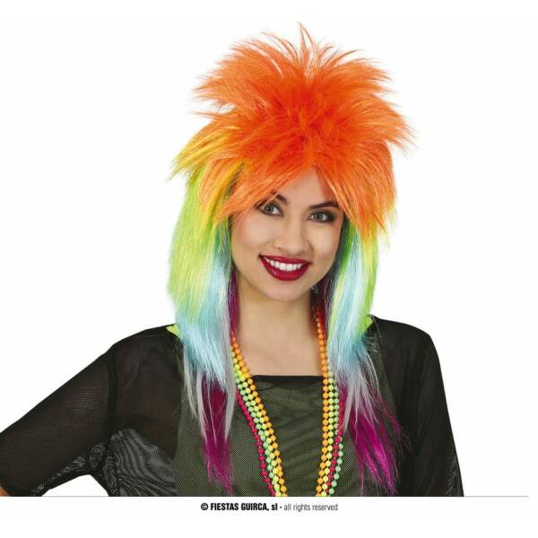 Multicolor Rock Wig - Adult One Size