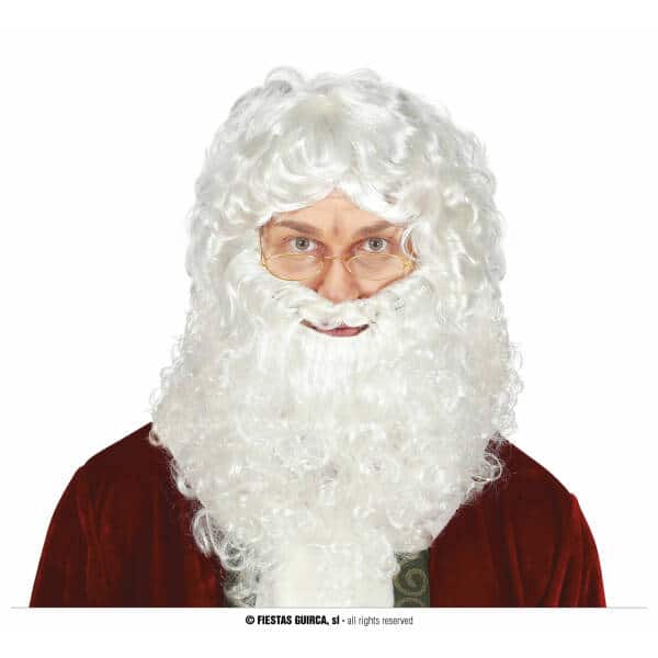 Santa Wig With Extra Beard - Adult One Size