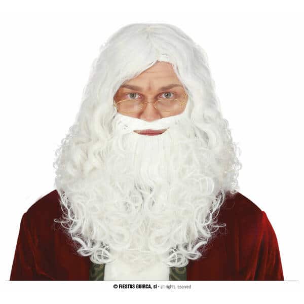 Santa Wig With Extra Long Beard - Adult One Size