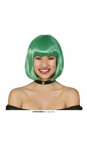 Green Bob Wig - Adult One Size