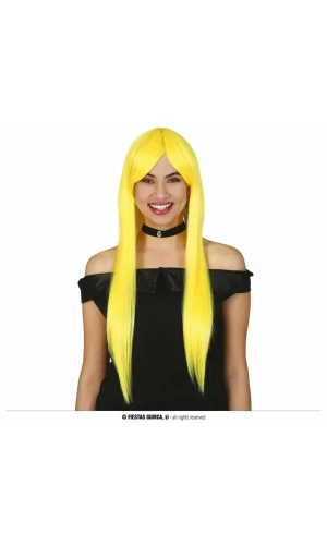 Yellow Long Straight Wig - Adult One Size