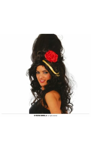 Black Pop Star Amy Wig - Adult One Size