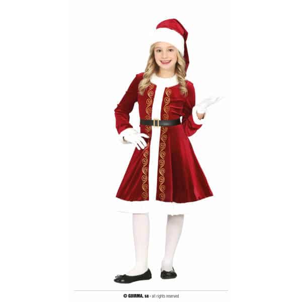 Deluxe Mrs Santa Claus - Age 7 to 9 Years