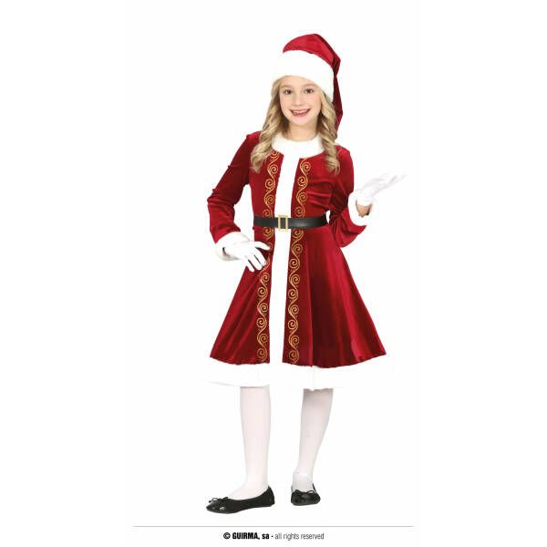 Deluxe Mrs Santa Claus - Age 10 to 12 Years