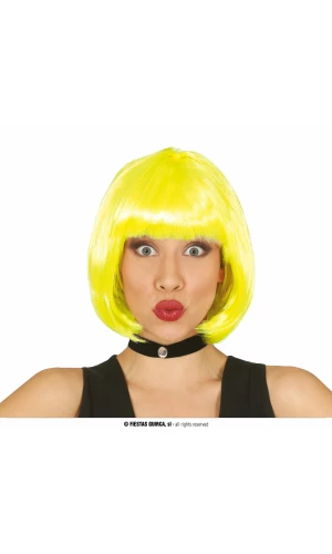 Yellow Bob Wig - Adult One Size