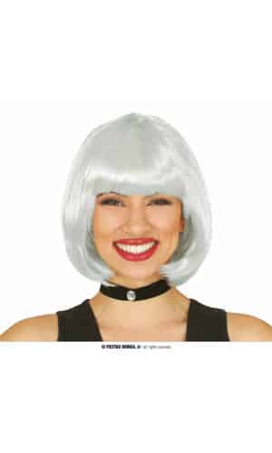 White Bob Wig - Adult One Size
