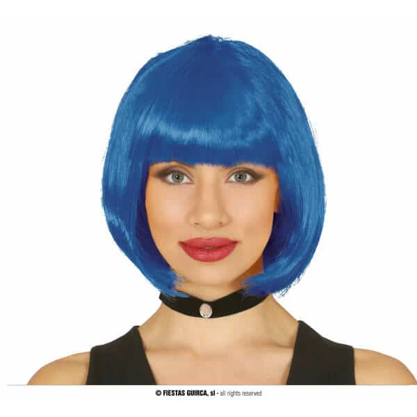 Blue Bob Wig - Adult One Size