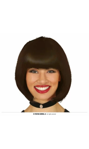 Brown Bob Wig - Adult One Size