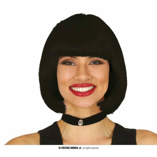 Black Bob Wig - Adult One Size
