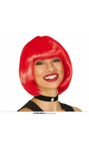 Red Bob Wig - Adult One Size