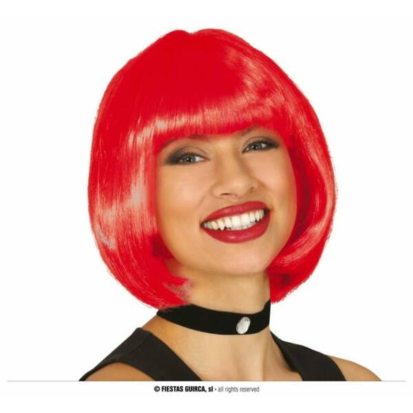 Red Bob Wig - Adult One Size