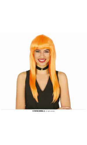 Orange Long Wig - Adult One Size