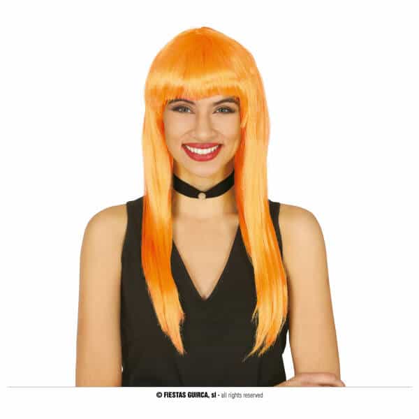Orange Long Wig - Adult One Size