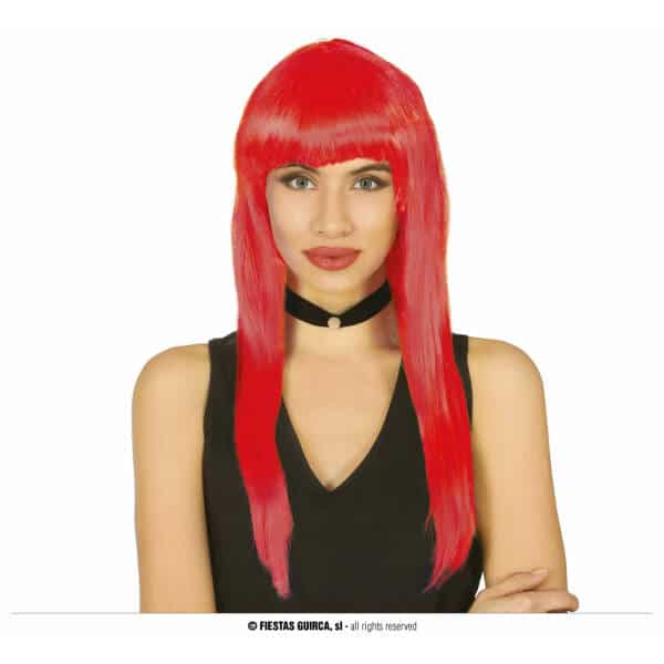 Red Long Wig - Adult One Size