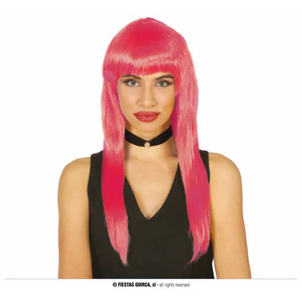 Pink Long Wig - Adult One Size
