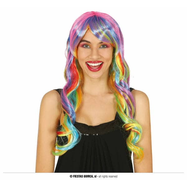 Multicolor Wavy Wig - Adult One Size
