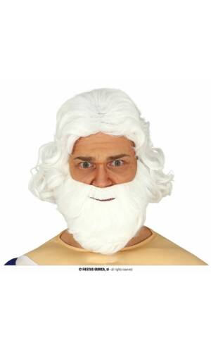 Santa White Wig & Beard - Adult One Size