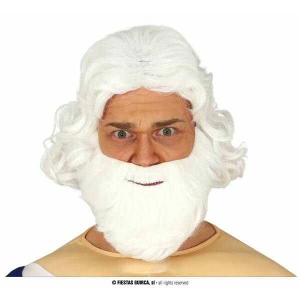 Santa White Wig & Beard - Adult One Size