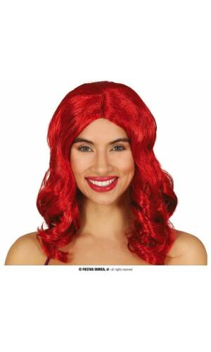 Red Mermaid Wig - Adult One Size