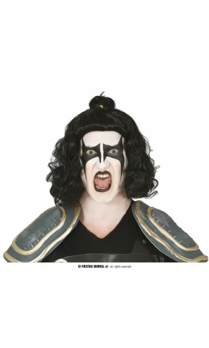 Black Kiss Rocker Wig - Adult One Size