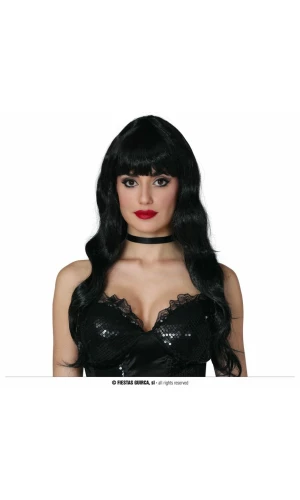 Black Curly Wig - Adult One Size