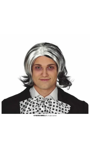 Black / Grey With Tufts Wig - Adult One Size