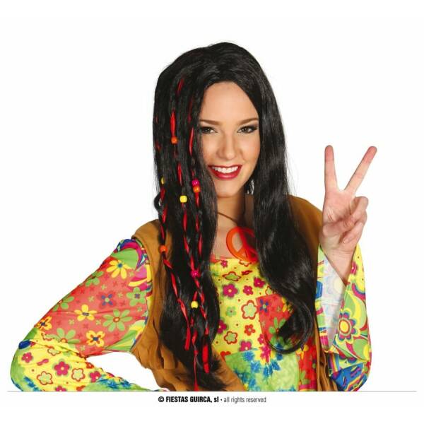 Black Hippy Wig - Adult One Size