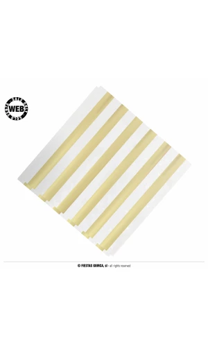 Gold Napkins 33x33cm - 12pk