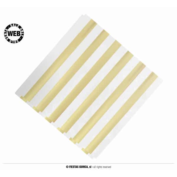 Gold Napkins 33x33cm - 12pk