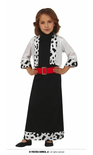 Cruella Dalmatian Fashion - Age 5 to 6 Years